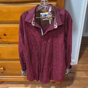 Robert Graham red dress shirt